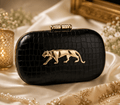 Sabya black & gold croc  Luxury clutches