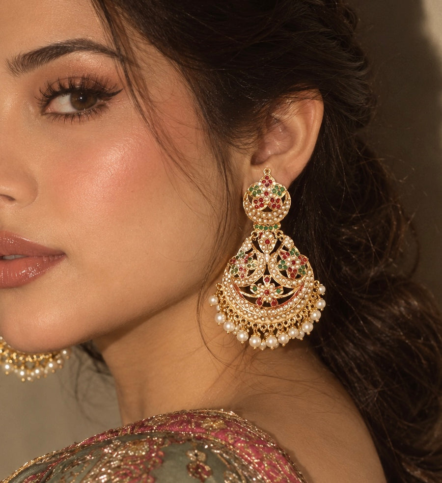Jadau Earrings