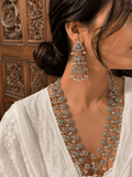 Feroza Jadau Long Necklace Set