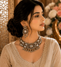 Traditional kundan work Necklace Set
