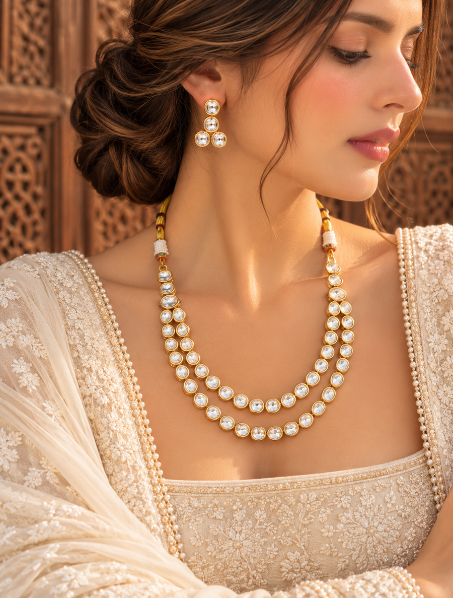 Beautiful Layered Kundan set