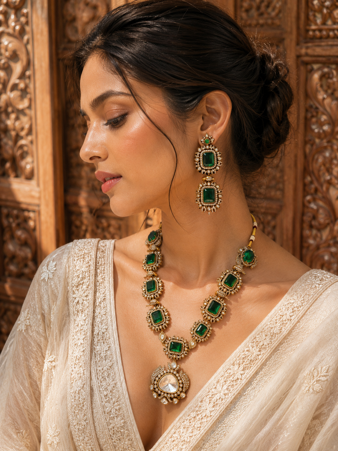 Minimal Multi Beauty Green Stones Set