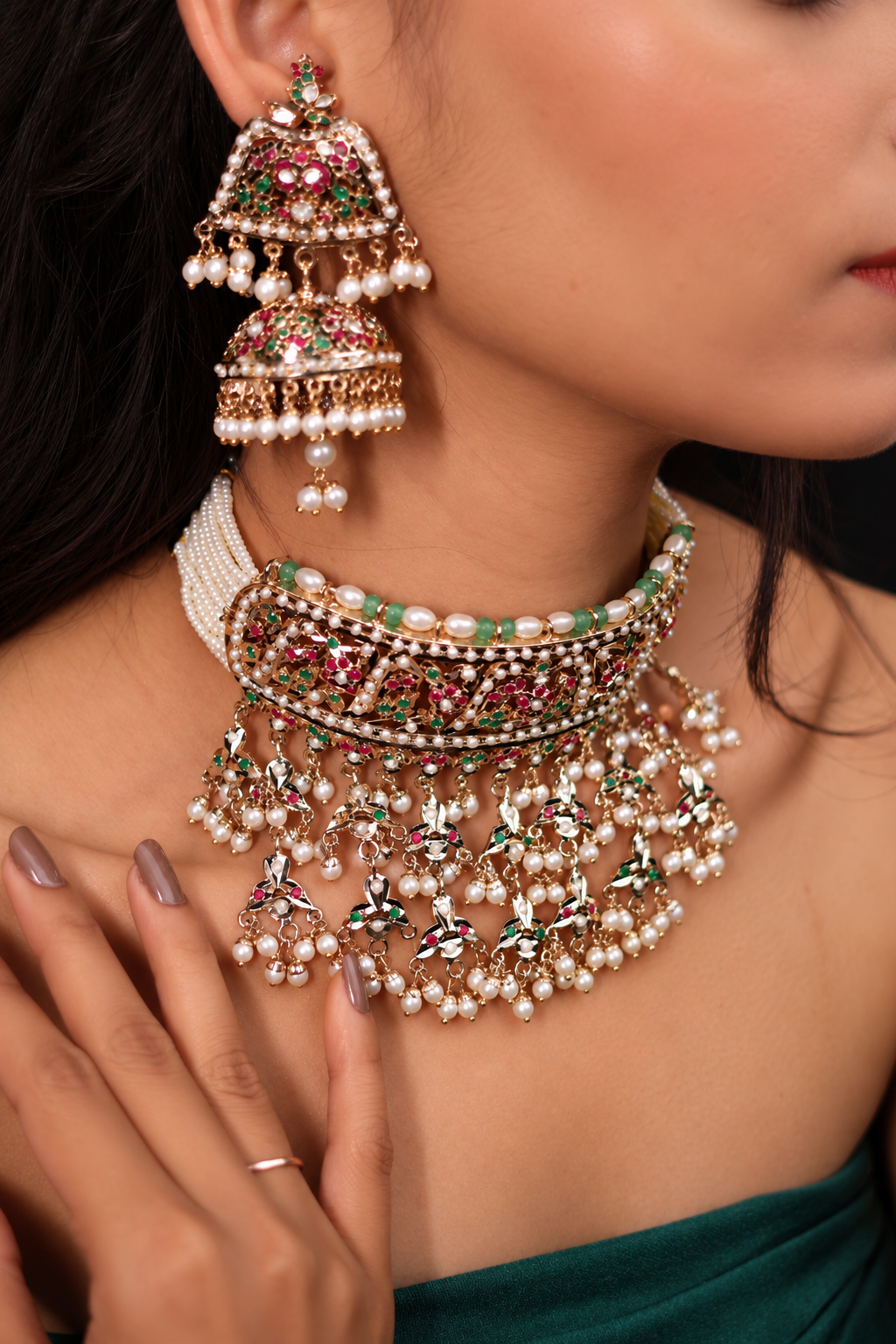 Elegant Jadau set