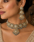 Feroza jadau necklace set