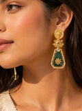 Sabya Green Stone Earrings