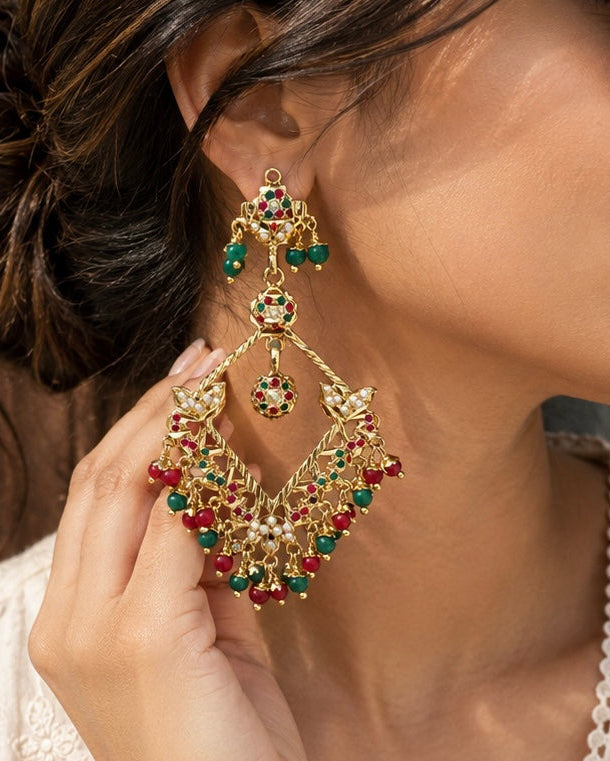 Jadau multi Earrings