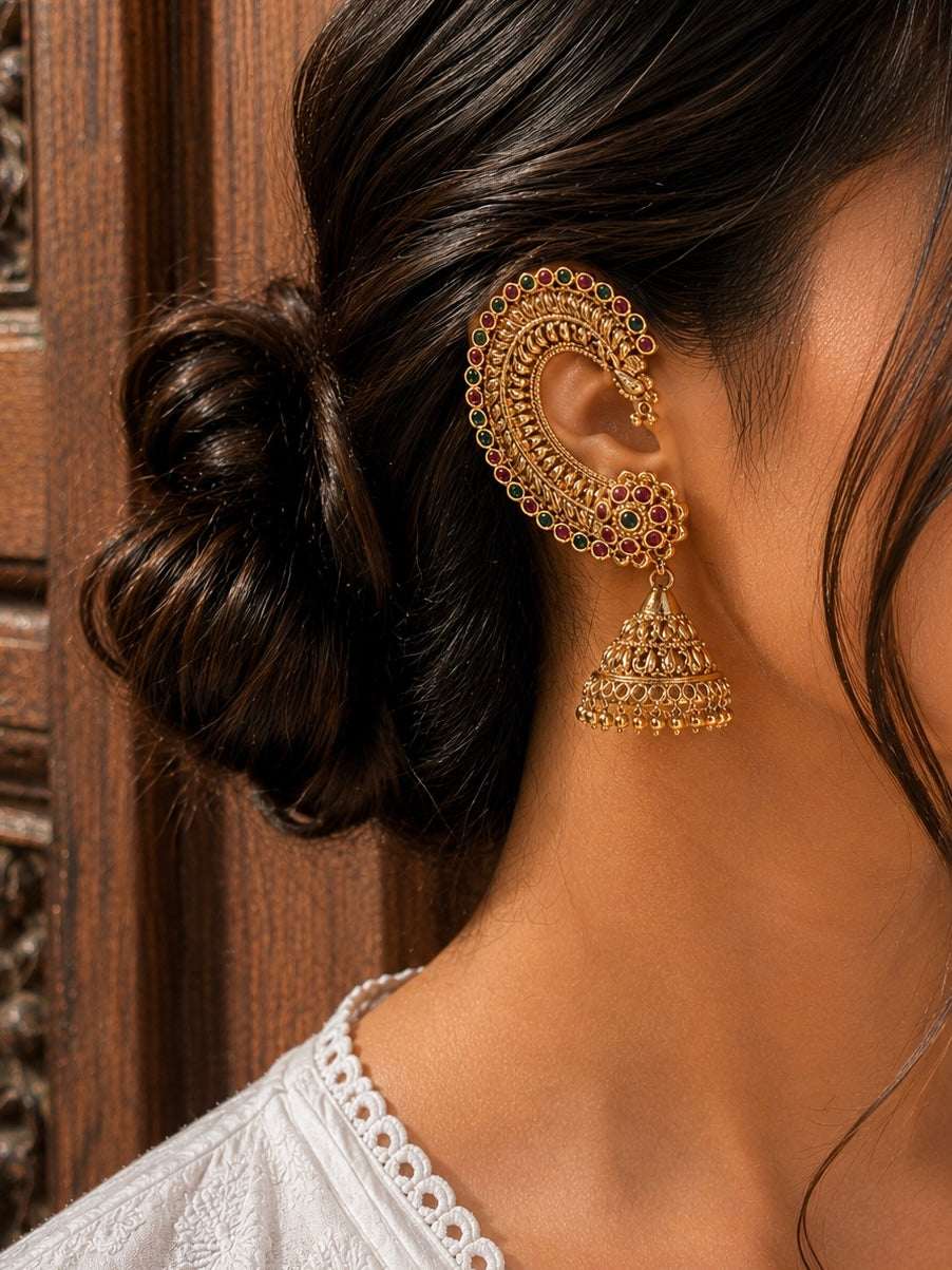 Traditional Earcuff Design Earrings