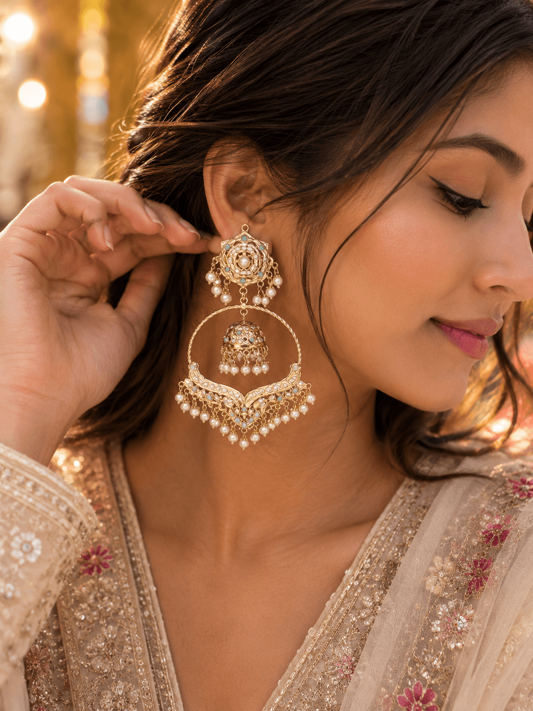 Jadau Feroza Luxe Earrings