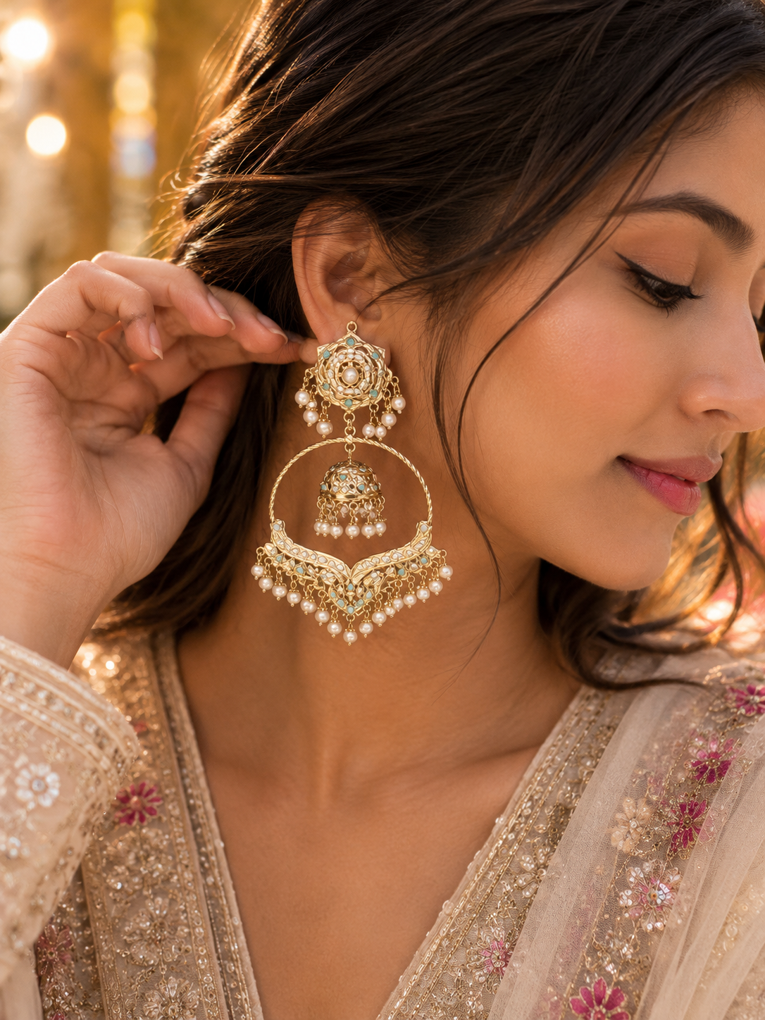 Jadau Feroza Luxe Earrings