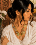 Multi Color Western Necklace Set