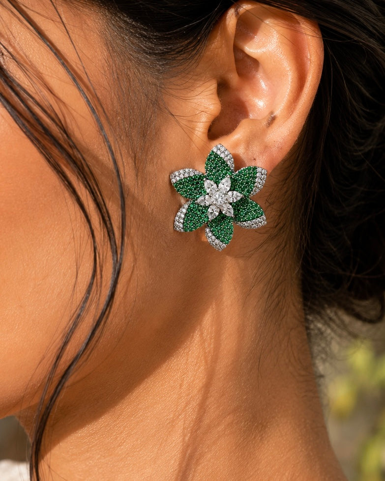 Emerald green AD studs