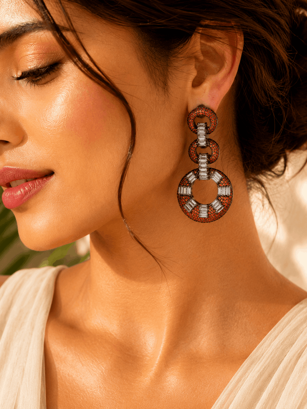 Classic Rounded AD Earrings