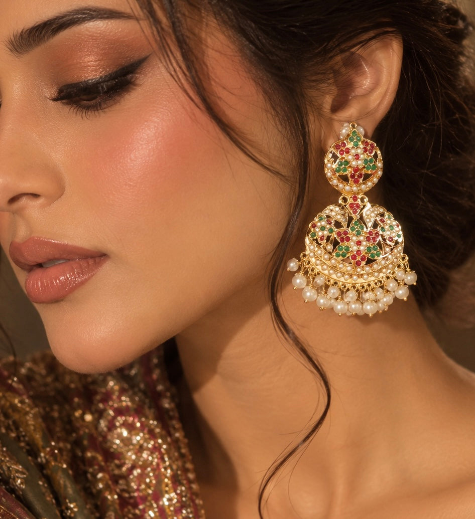 Jadau Earrings