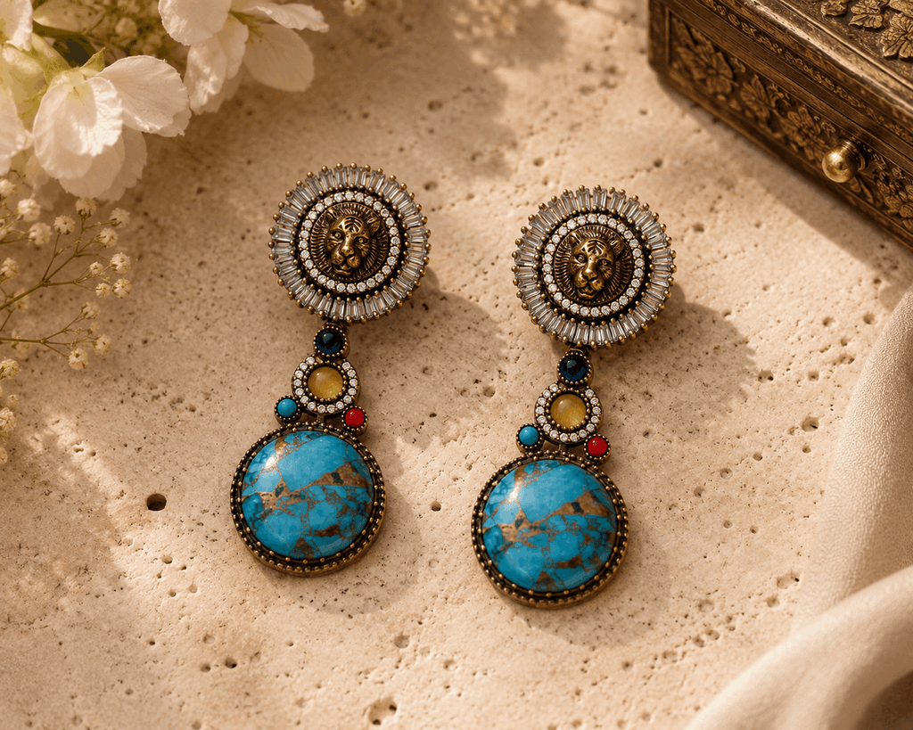 Luxe stone earrings