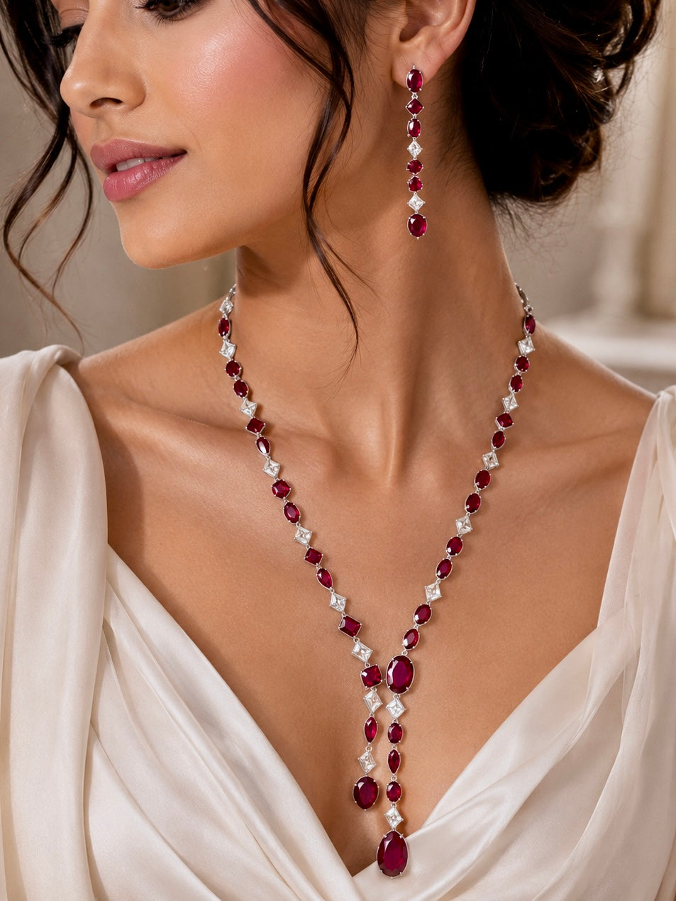 Minimal Small Blue & Red Stones AD set