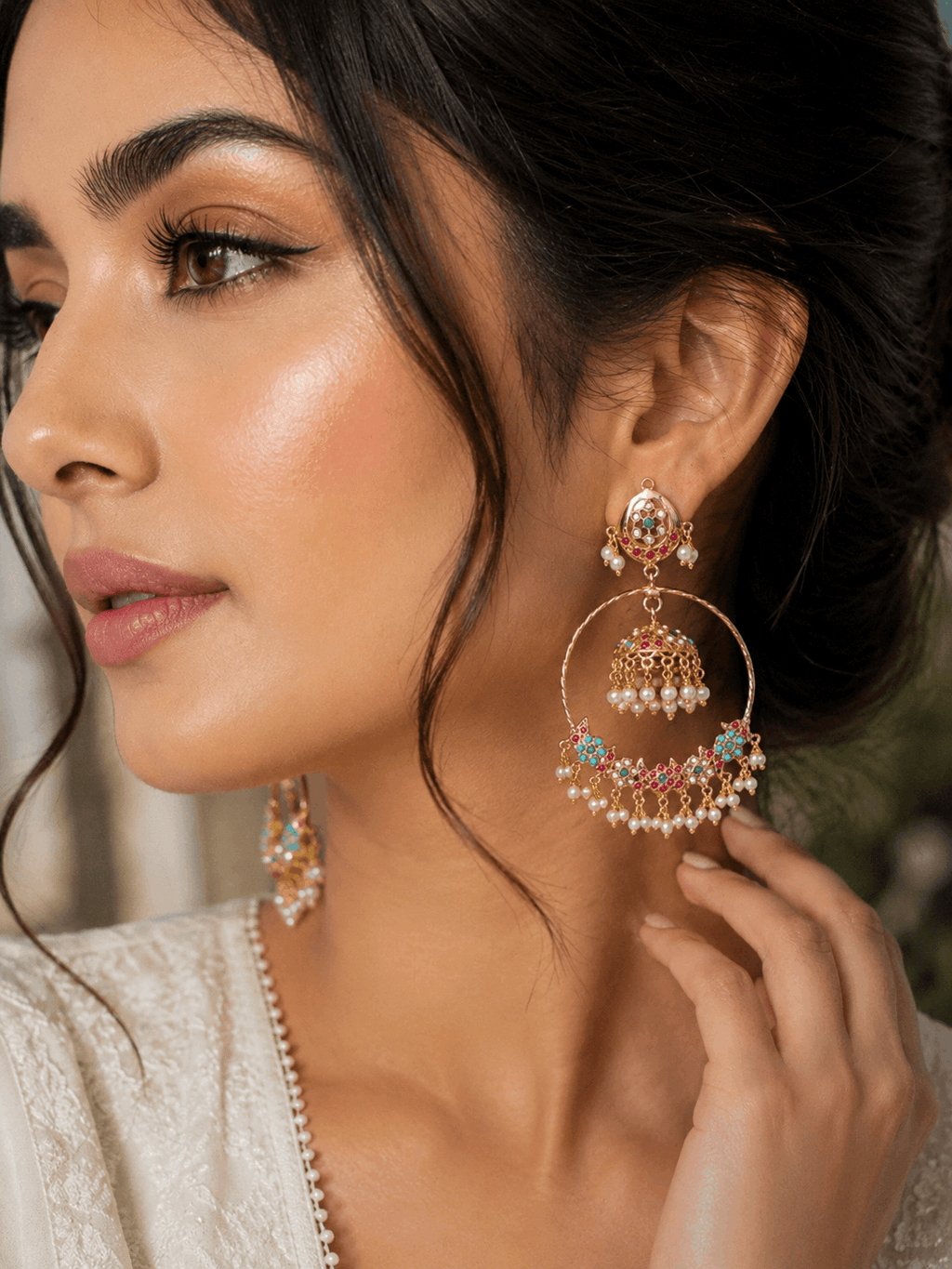Jadau chadbali Earrings