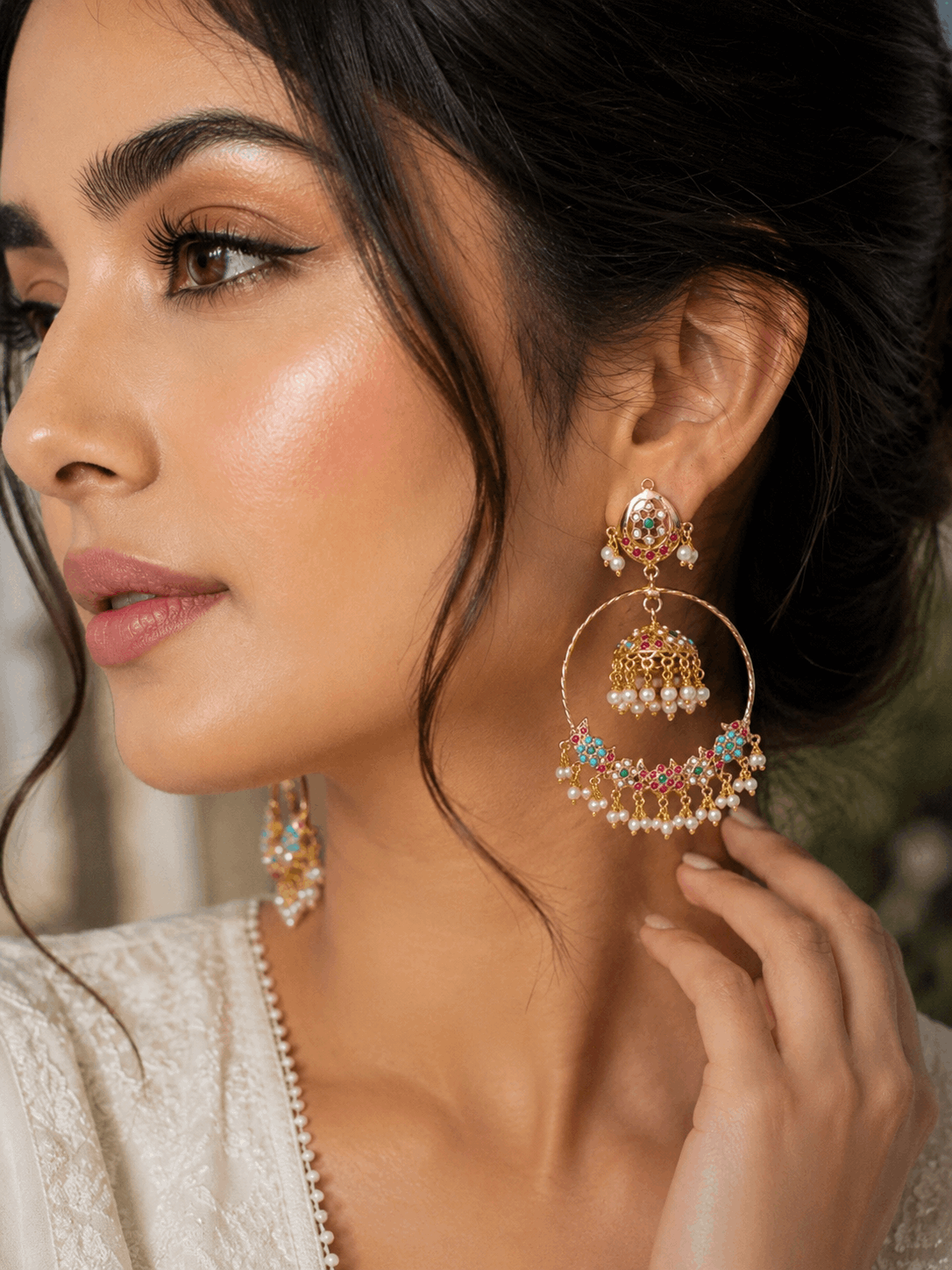 Jadau chadbali Earrings