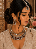 Ruby kundan set