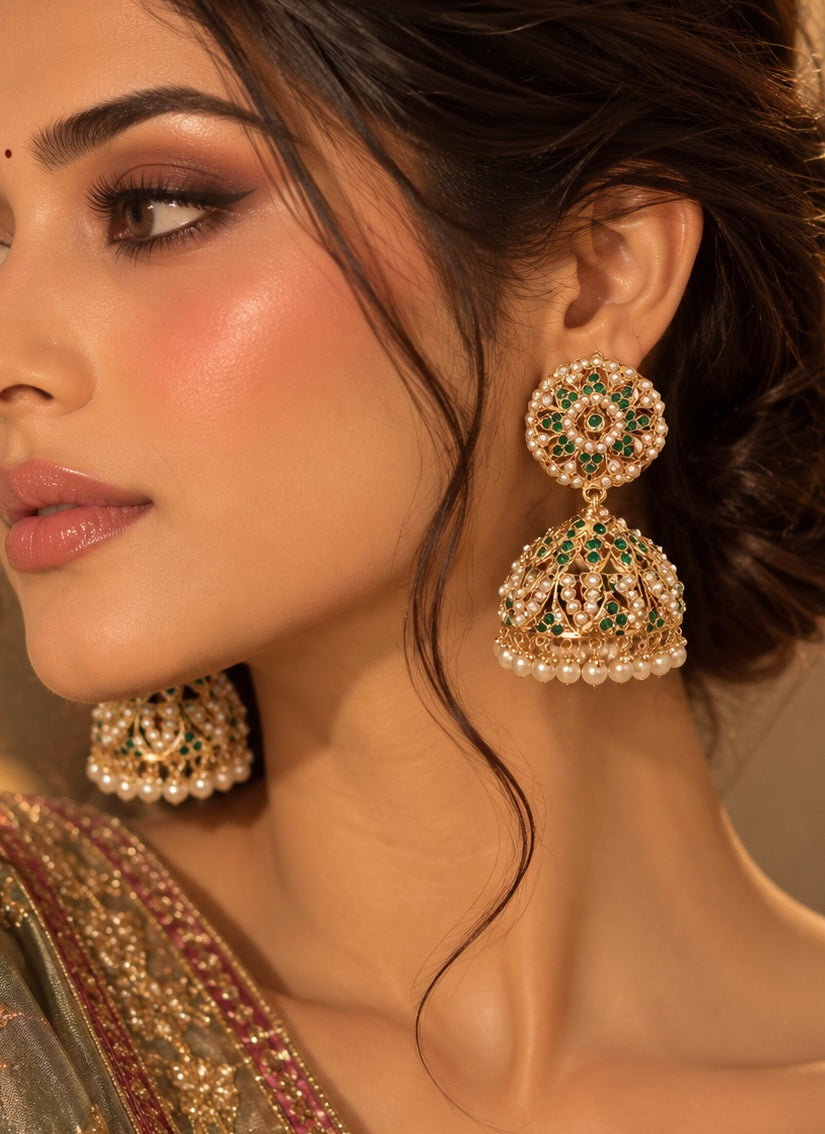 Jadau Earrings