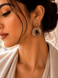 Elegant Multi color stones pieces earrings