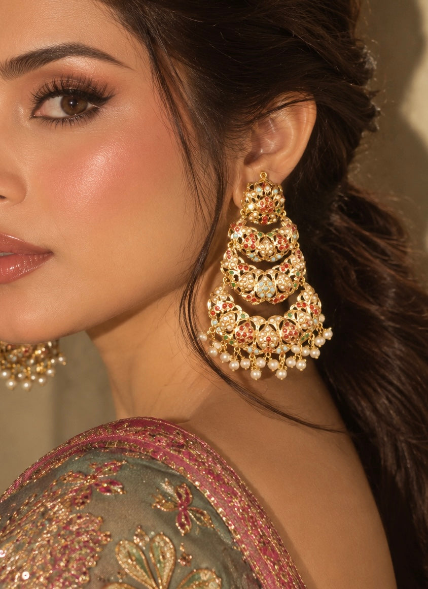 Jadau Earrings