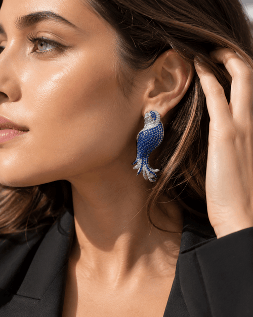 AD Sapphire western Earrings