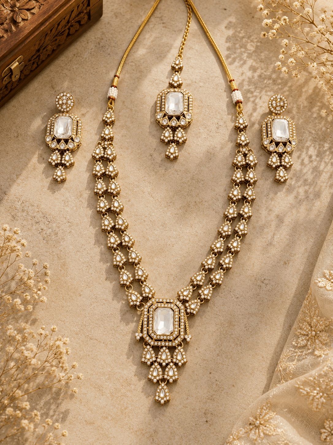 Classic Kundan necklace set