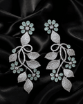 Mint American diamonds statement earrings