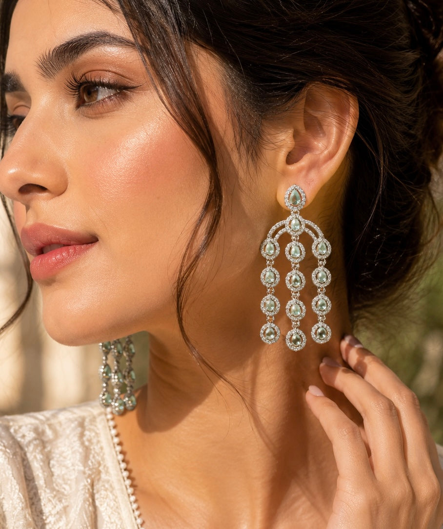 American diamond earrings