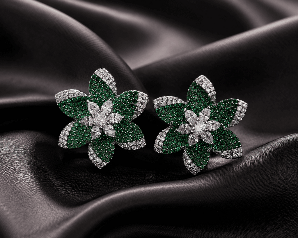Emerald green AD studs
