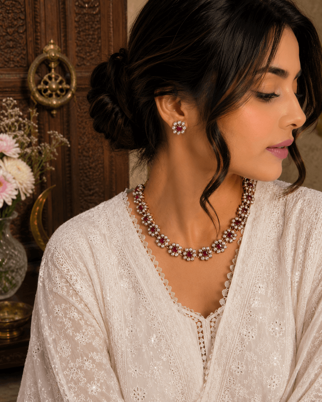 Minimal kundan Necklace Set