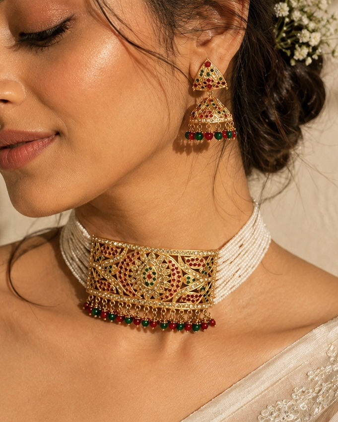 Multi jadau choker set