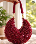 Red crystal worj Luxe Potli bag