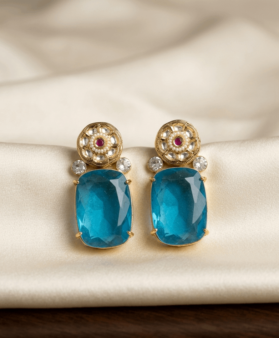 Turquoise Stone Earrings