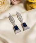 Sapphire American diamond Earrings
