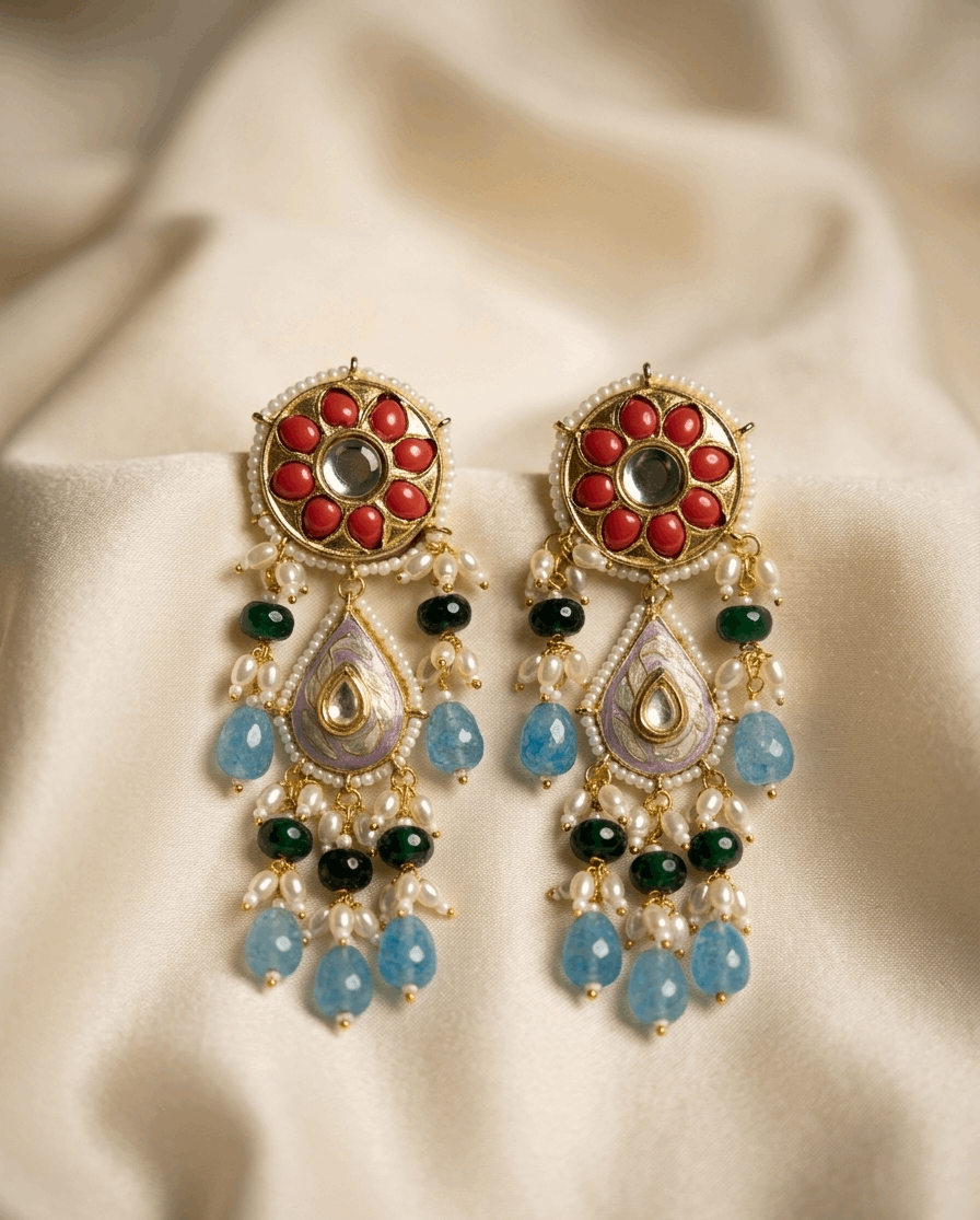 Multi stones Earrings