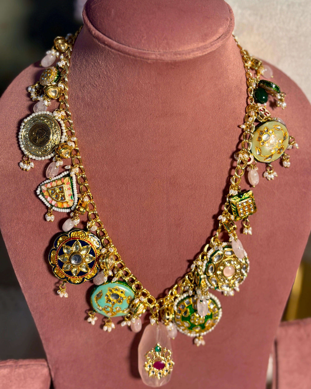Multi Color Western Necklace Set