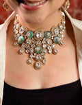 Moissanite studded Necklace Set