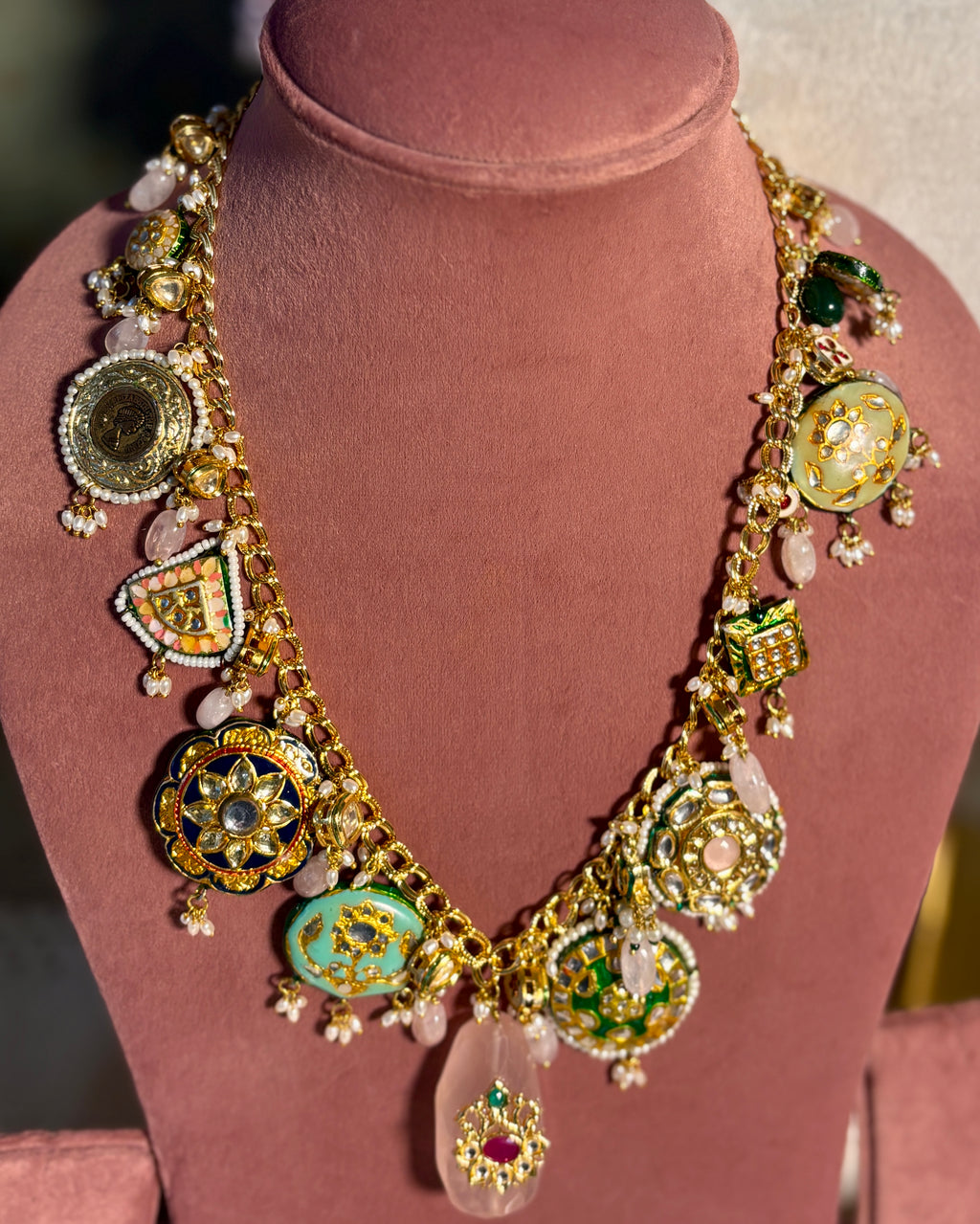 Multi Color Western Necklace Set