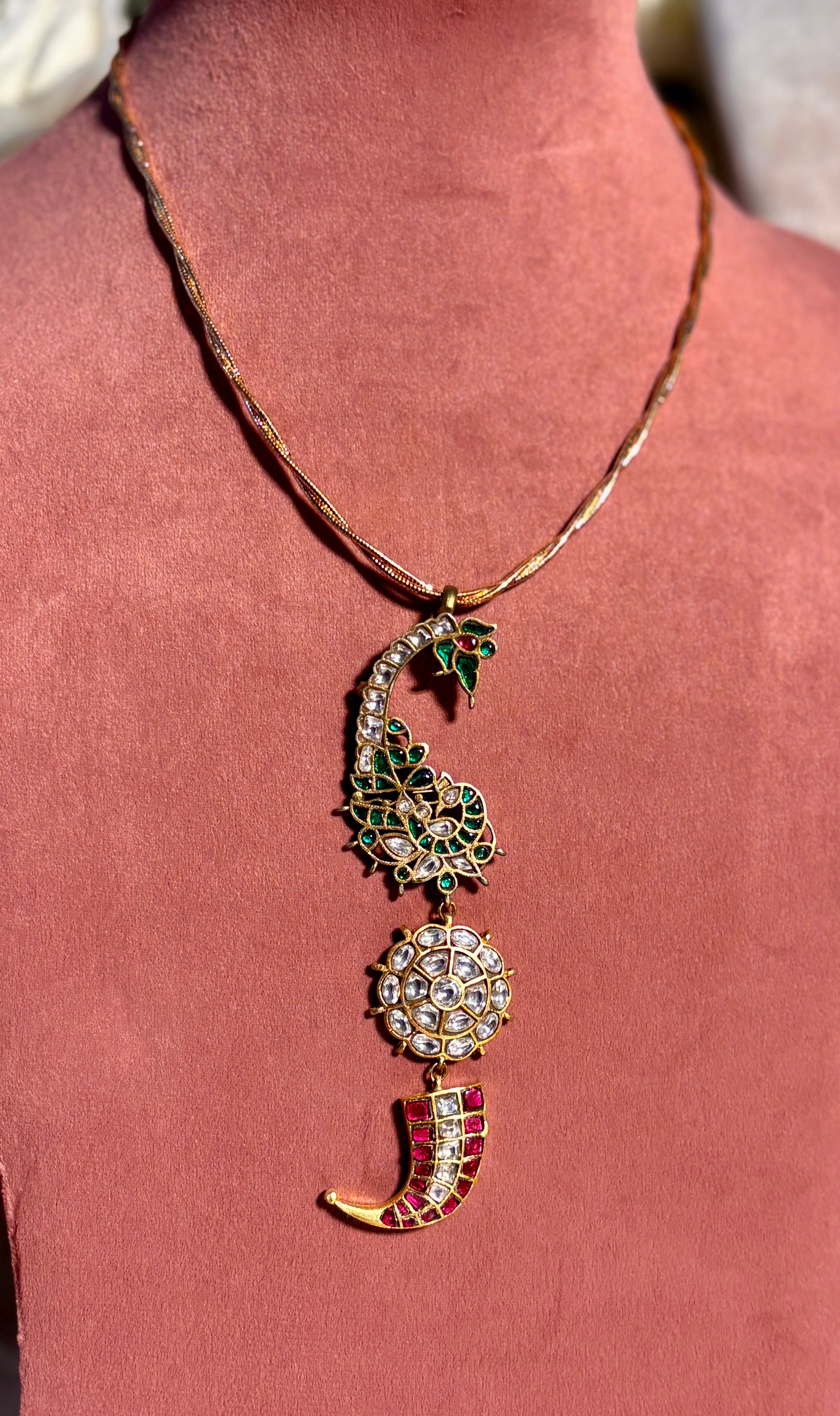Multi Color Western Long Necklace Set