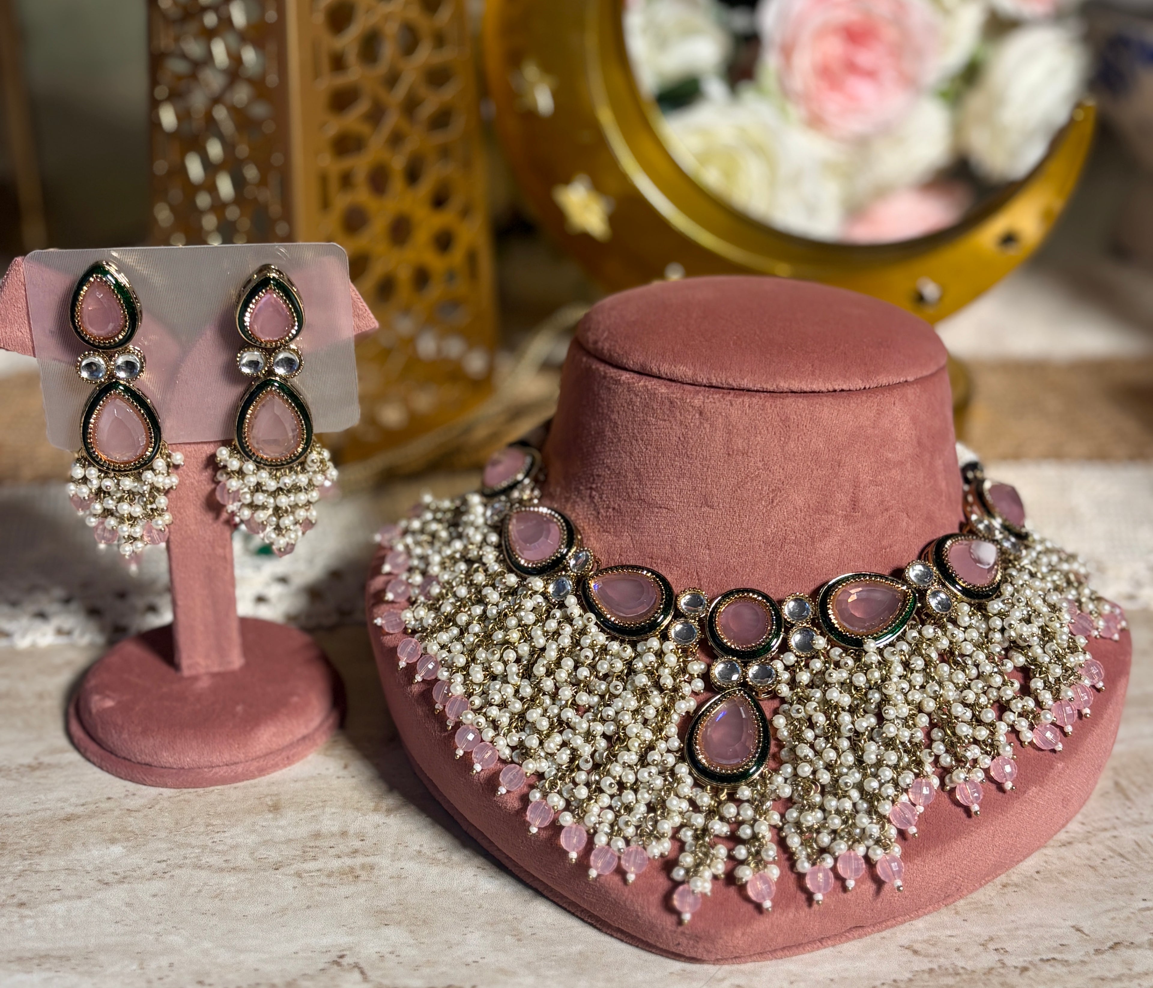 Antique Multi pearls Necklace Set