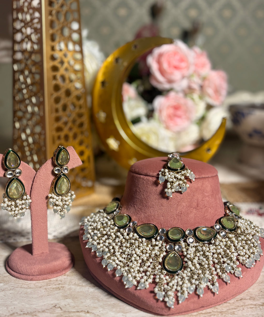 Antique Multi pearls Necklace Set