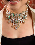 Moissanite studded Necklace Set