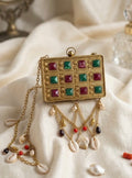 Brass with stone work bag
