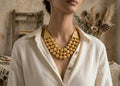 Golden Color Antique Necklace Set