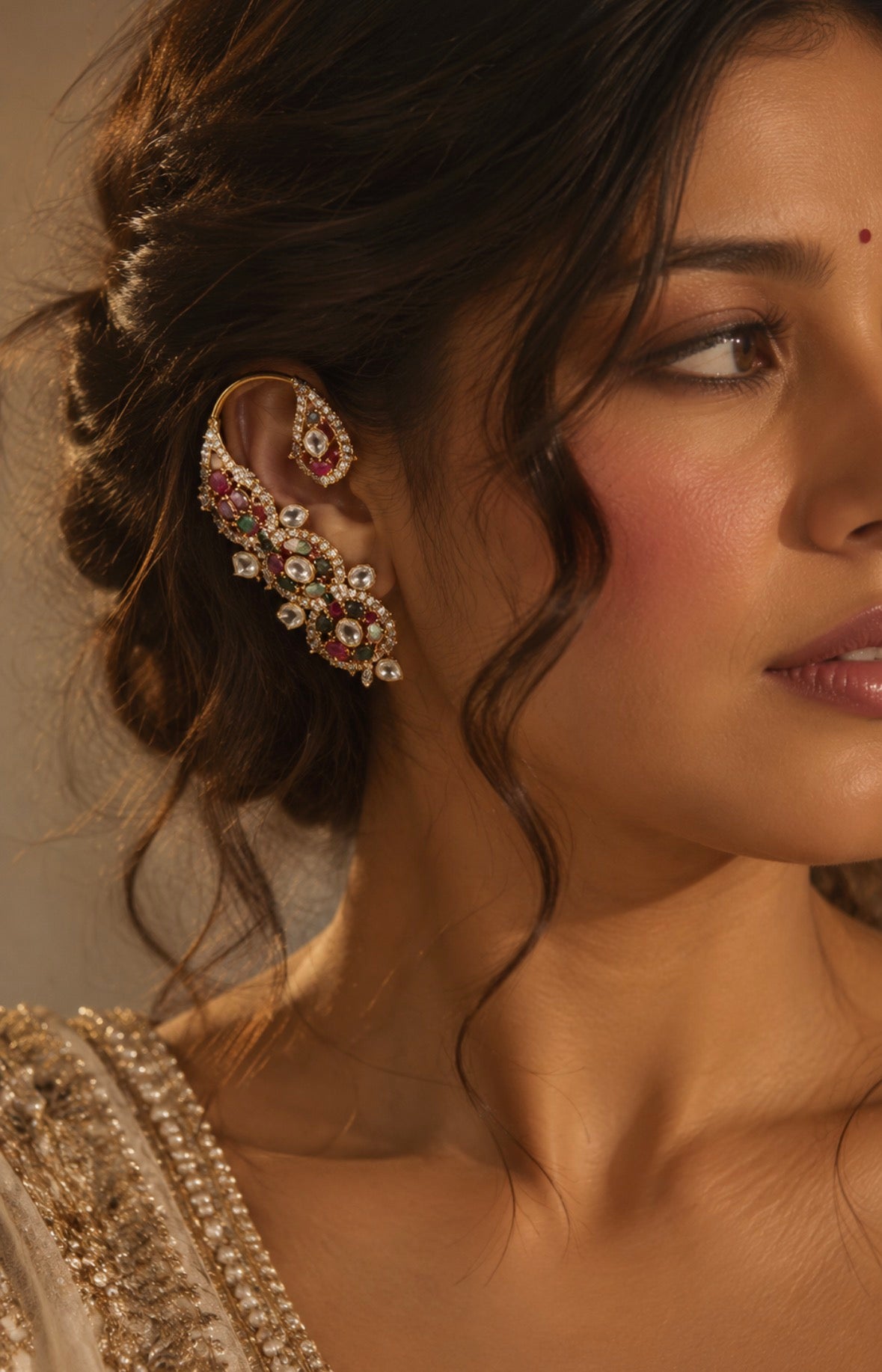 Multicolor Designer Ear Cuffs