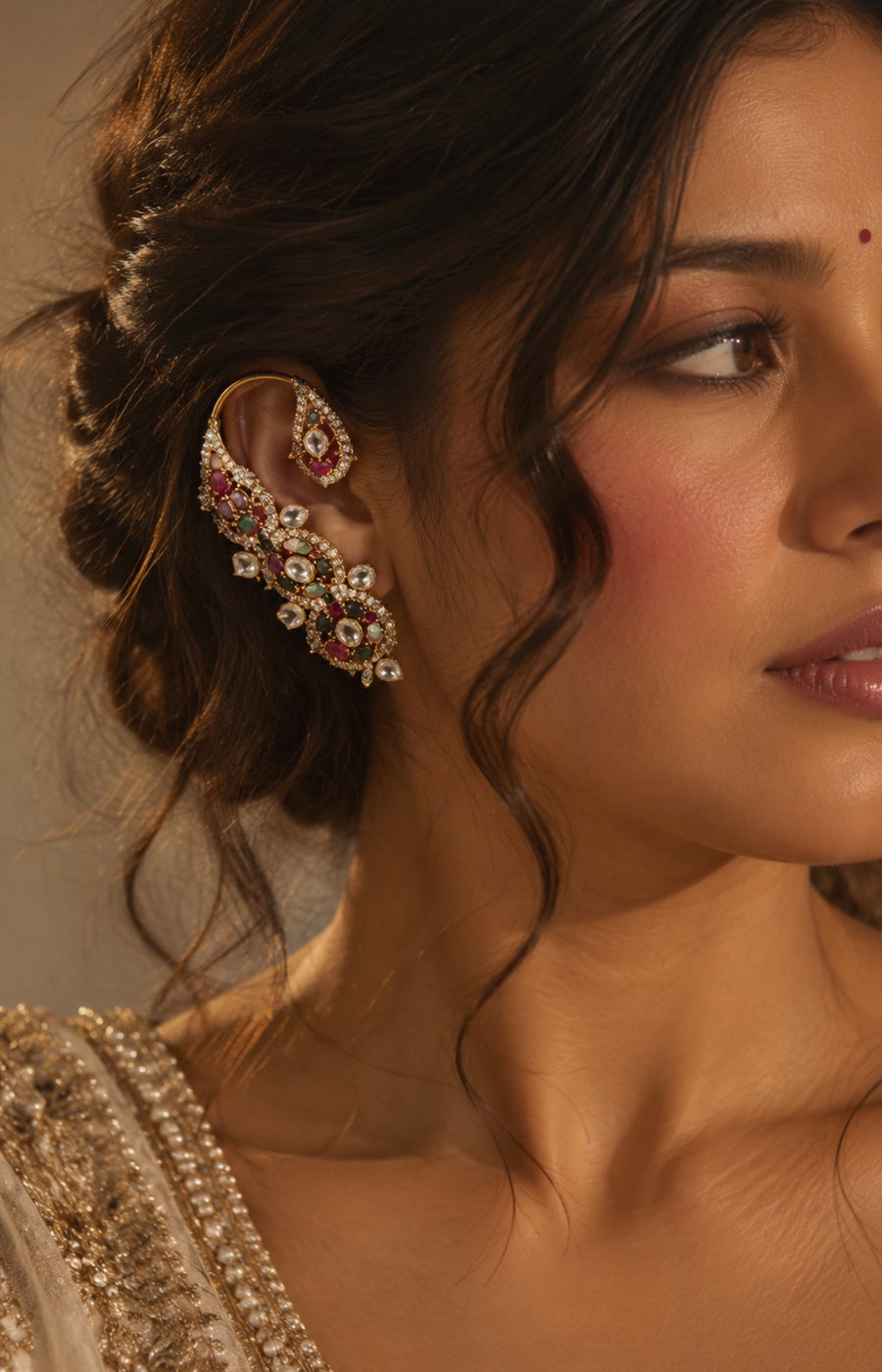 Multicolor Designer Ear Cuffs