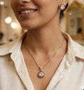 Minimal kundan pendant set