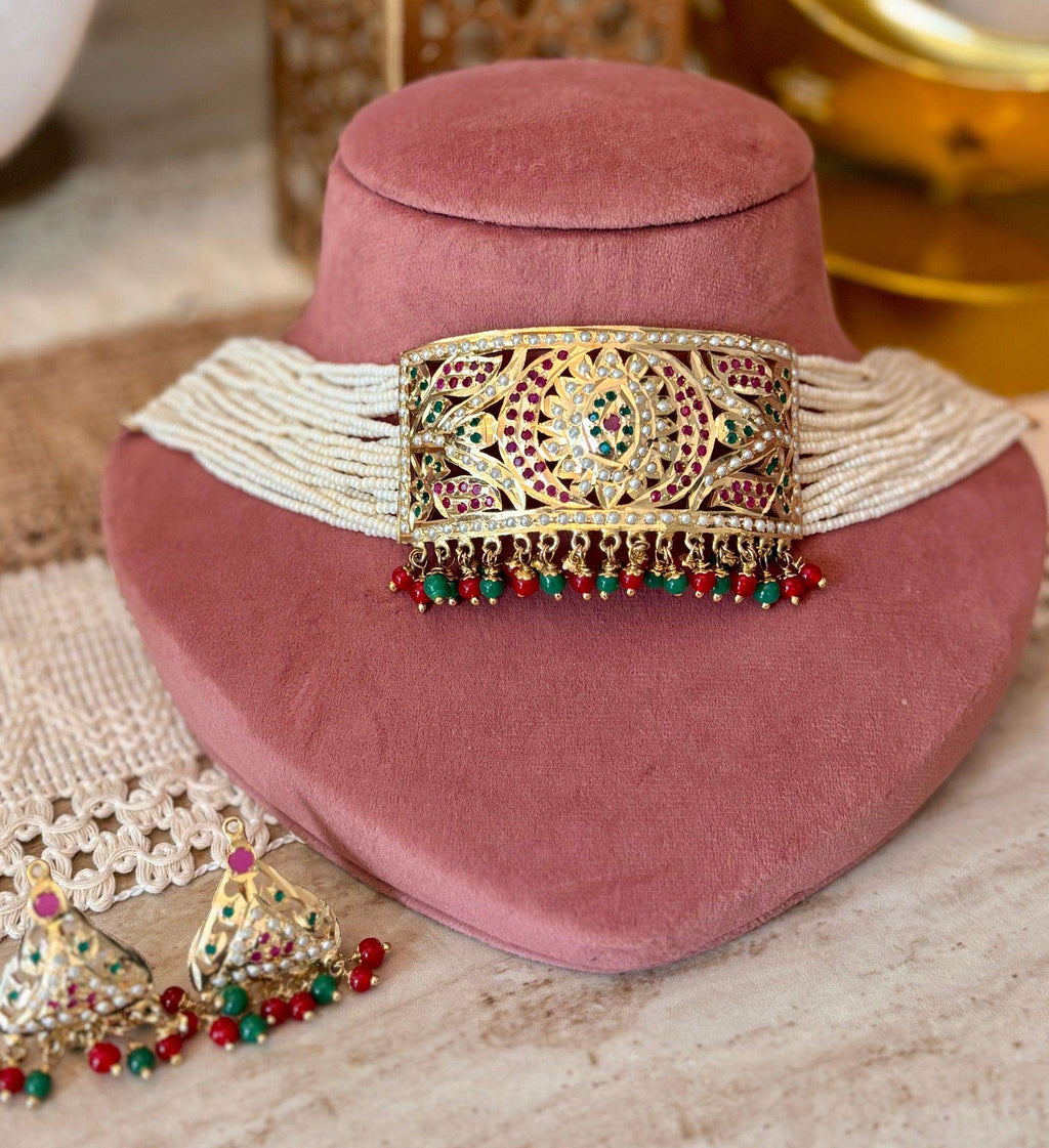 Multi jadau choker set