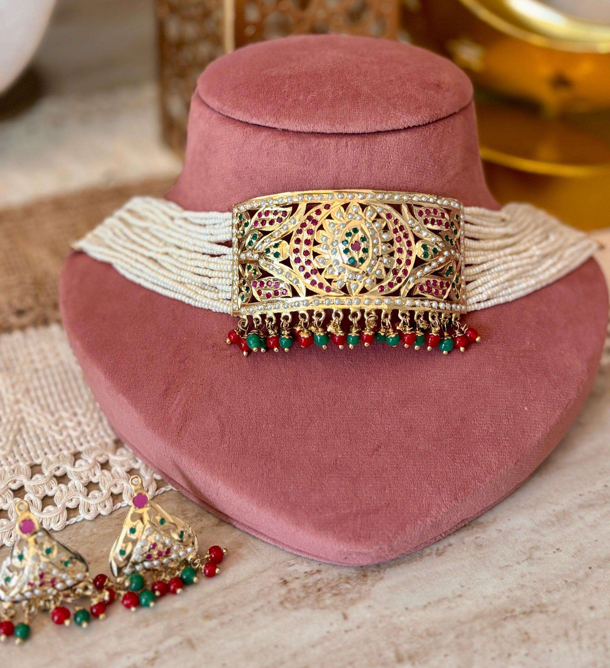 Multi jadau choker set